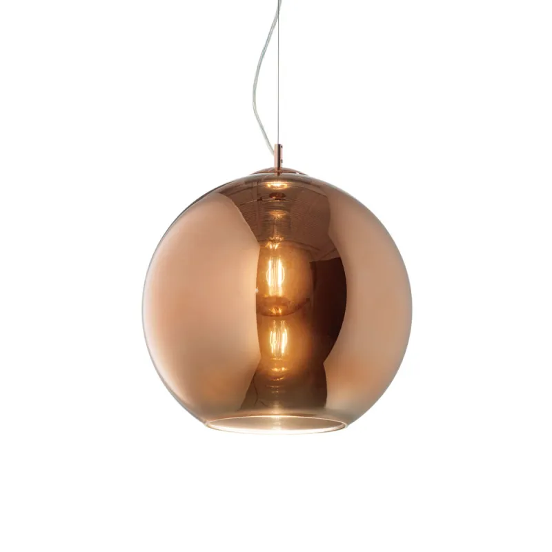 Pendul Ideal Lux Nemo Sp1 D40 Rame E27, Cupru, 111919, Italia