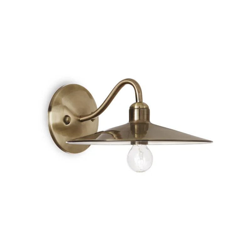 Aplica Ideal Lux Cantina Ap1 Brunito E14, Auriu, 112626, Italia