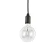 Pendul Ideal Lux Edison Sp1 Nero E27, Negru, 113319, Italia