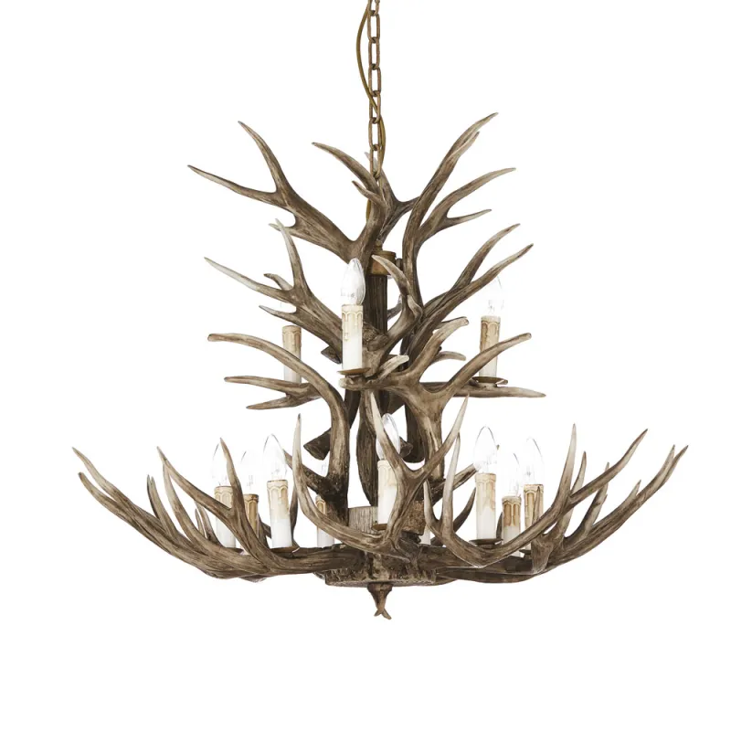Candelabru Ideal Lux Chalet Sp12 E14, Bej, 113975, Italia