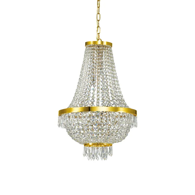 Candelabru Ideal Lux Caesar Sp9 Oro G9, Auriu, 114736, Italia