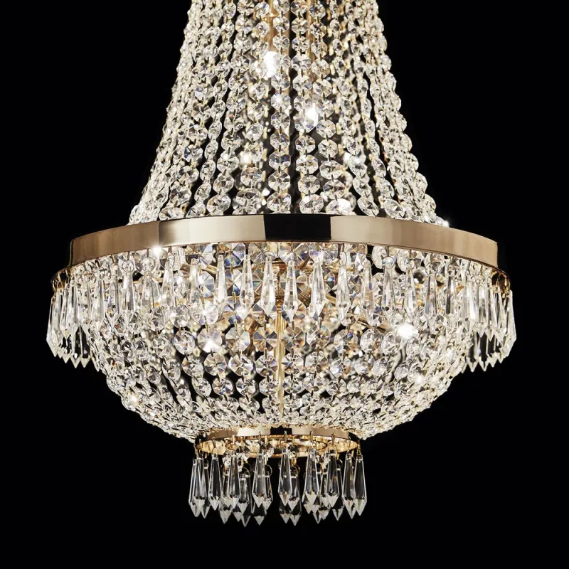 Candelabru Ideal Lux Caesar Sp12 Oro G9, Auriu, 114743, Italia