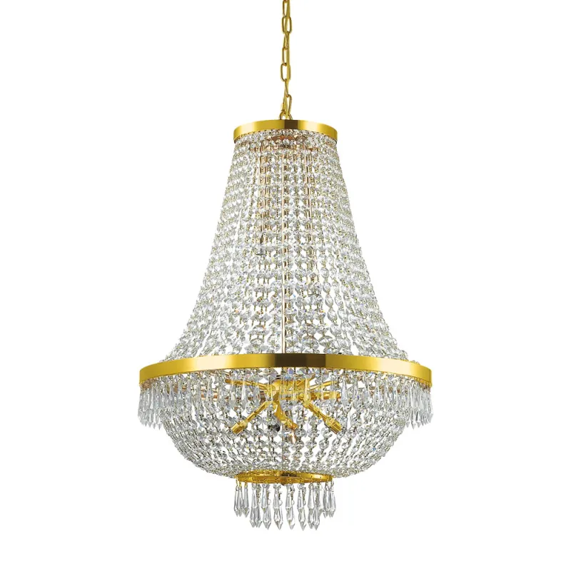 Candelabru Ideal Lux Caesar Sp12 Oro G9, Auriu, 114743, Italia