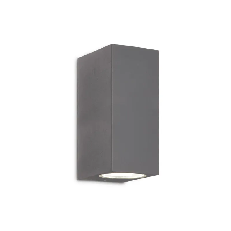 Aplica Exterior Ideal Lux Up Ap2 Antracite G9, Antracit, 115337, Italia