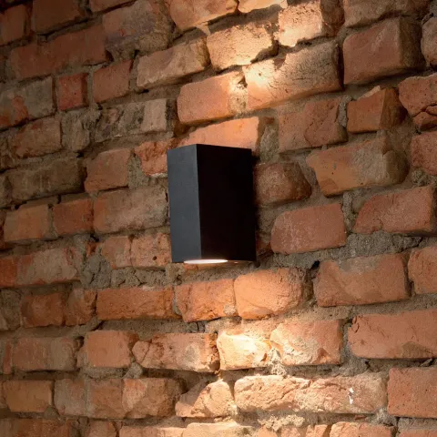 Aplica Exterior Ideal Lux Up Ap2 Nero G9, Negru, 115344, Italia