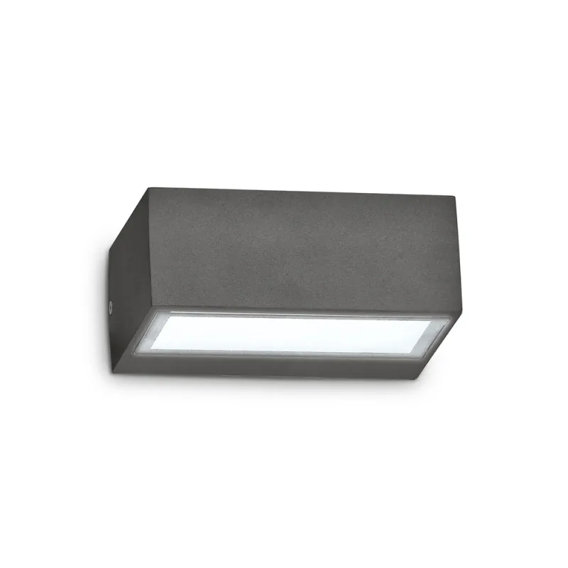 Aplica Exterior Ideal Lux Twin Ap1 Big Antracite G9, Antracit, 115368, Italia