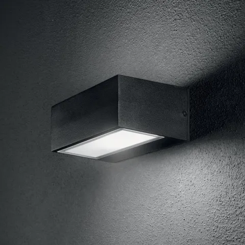 Aplica Exterior Ideal Lux Twin Ap1 Big Nero G9, Negru, 115375, Italia