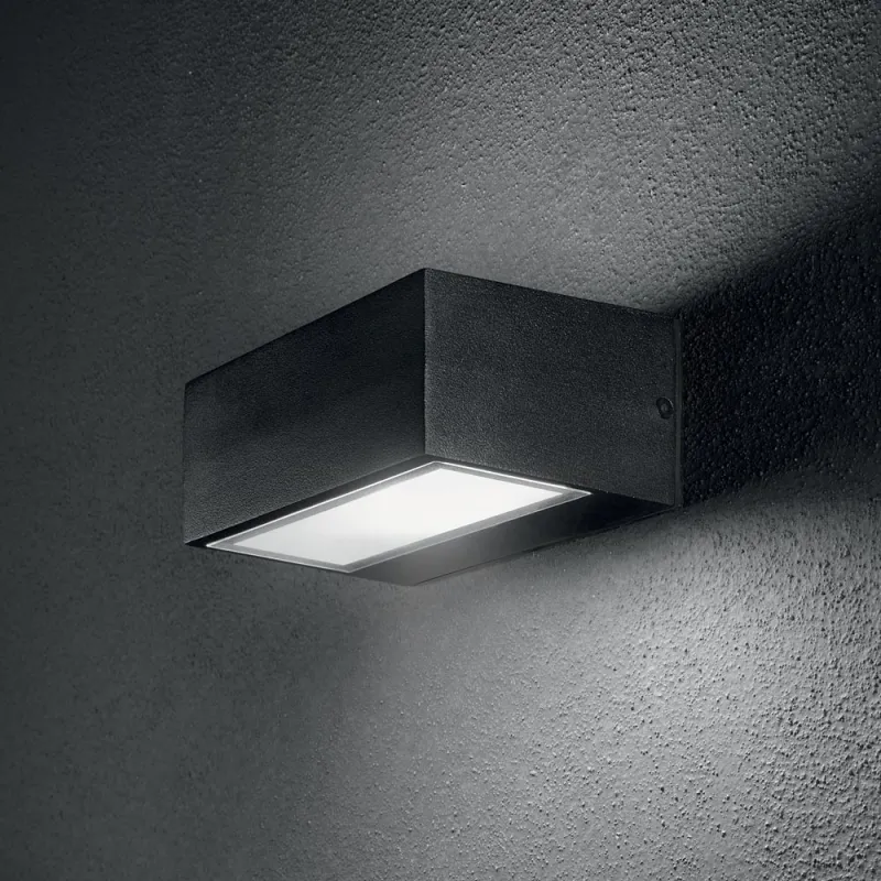 Aplica Exterior Ideal Lux Twin Ap1 Big Nero G9, Negru, 115375, Italia