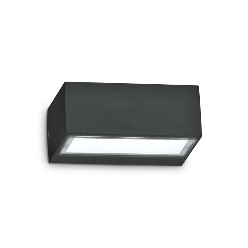 Aplica Exterior Ideal Lux Twin Ap1 Big Nero G9, Negru, 115375, Italia