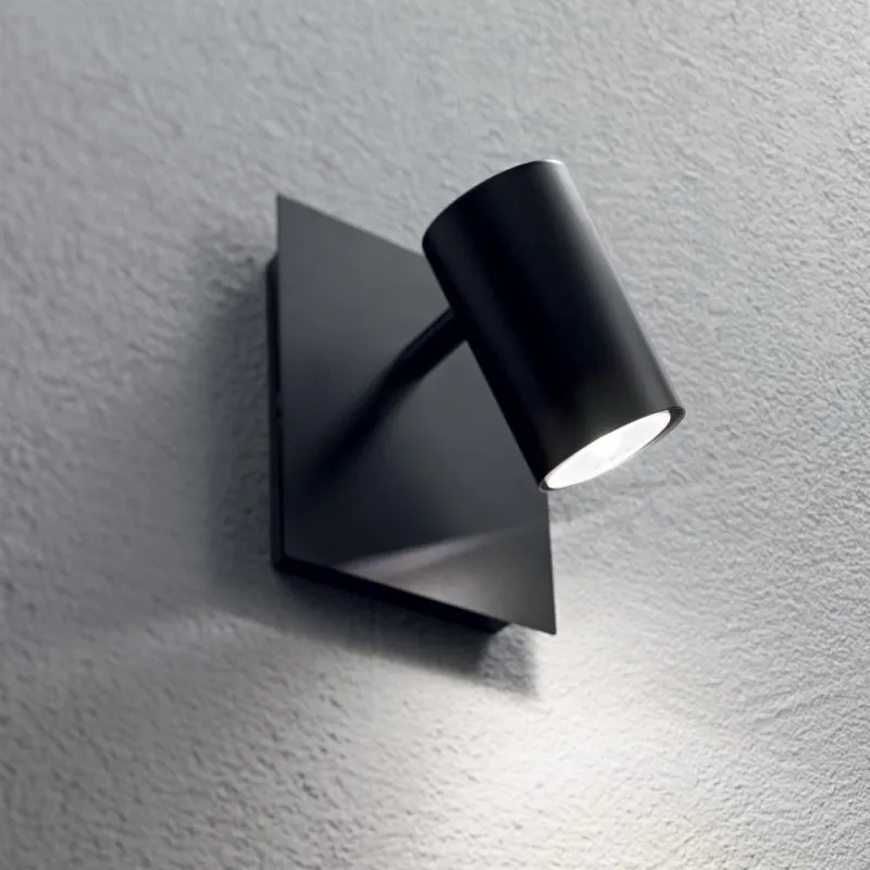 Aplica Tehnica Ideal Lux Spot Ap1 Nero Gu10, Negru, 115481, Italia