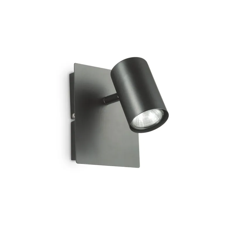 Aplica Tehnica Ideal Lux Spot Ap1 Nero Gu10, Negru, 115481, Italia