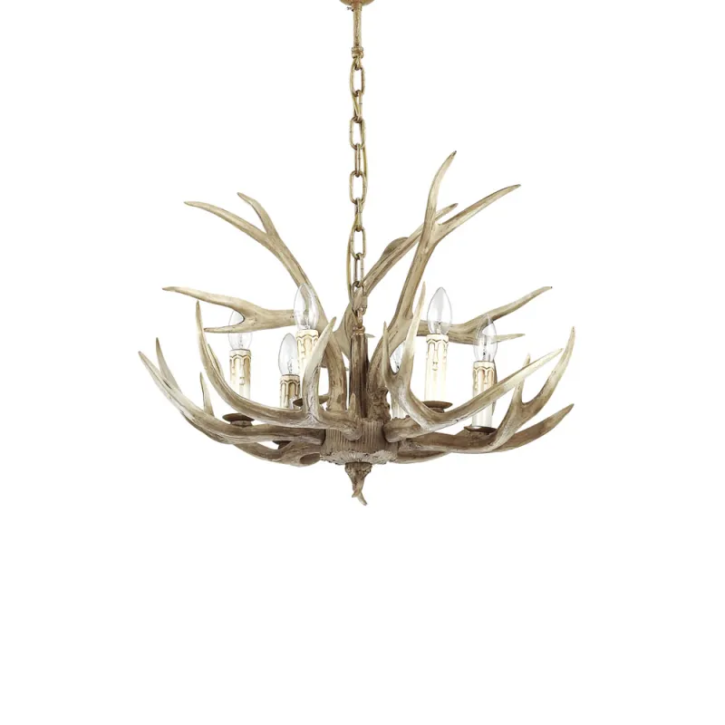 Candelabru Ideal Lux Chalet Sp6 E14, Bej, 115498, Italia
