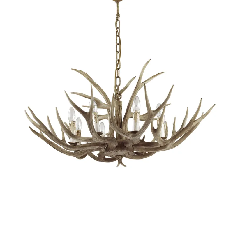 Candelabru Ideal Lux Chalet Sp8 E14, Bej, 115504, Italia