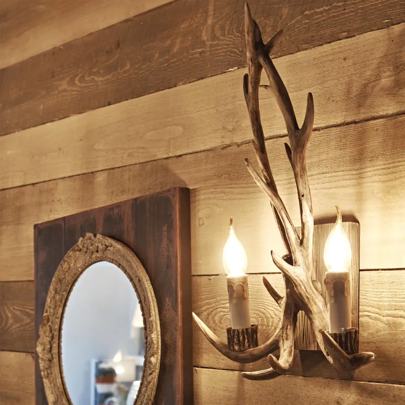 Aplica Ideal Lux Chalet Ap2 E14, Bej, 115511, Italia