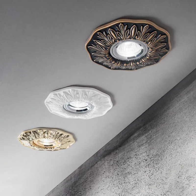 Downlight Standard Ideal Lux Polka Fi1 Brunito Gu10, Auriu, 115580, Italia