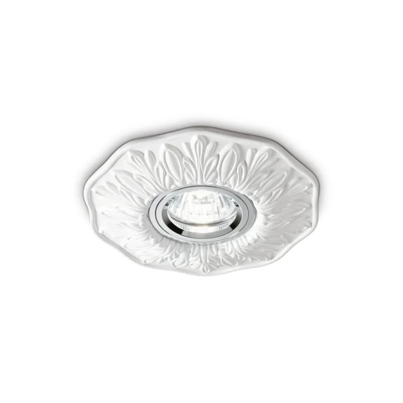 Downlight Standard Ideal Lux Polka Fi1 Bianco Gu10, Alb, 115597, Italia