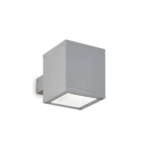 Aplica Exterior Ideal Lux Snif Ap1 Square Grigio G9, Gri, 118666, Italia