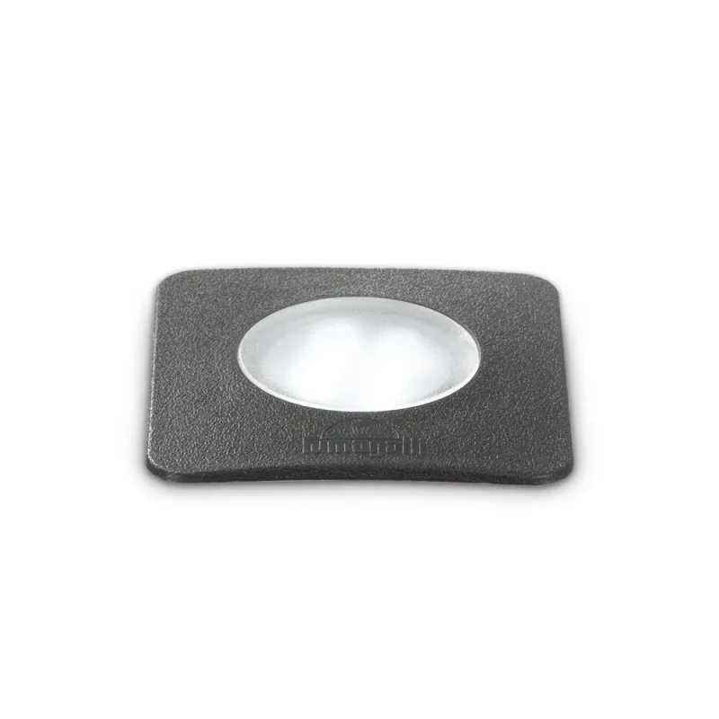 Spot Podea Ideal Lux Ceci Pt1 Square Small Gu10, Negru, 120317, Italia