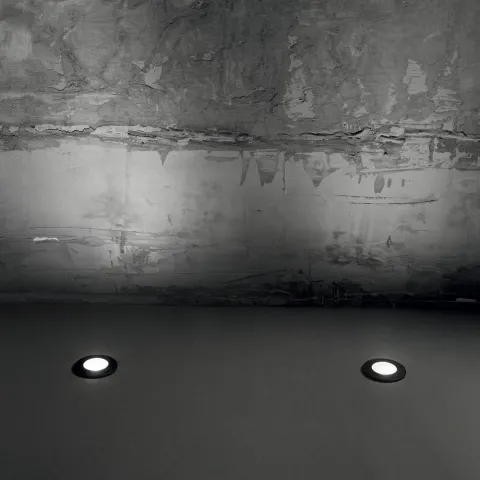 Spot Podea Ideal Lux Ceci Pt1 Round Big Gx53, Negru, 120324, Italia