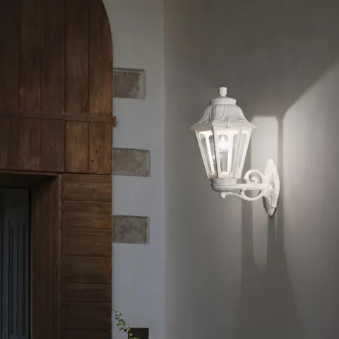 Aplica Exterior Ideal Lux Anna Ap1 Big Bianco E27, Alb, 120423, Italia
