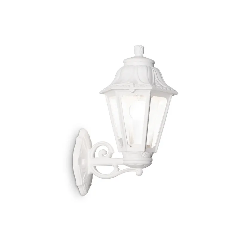 Aplica Exterior Ideal Lux Anna Ap1 Big Bianco E27, Alb, 120423, Italia