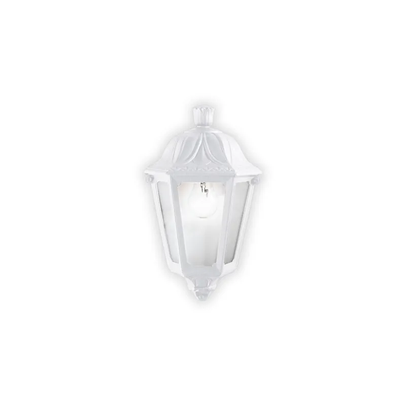 Aplica Exterior Ideal Lux Anna Ap1 Small Bianco E27, Alb, 120430, Italia