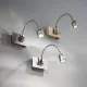 Aplica Ideal Lux Dynamo Ap Brunito Led, Auriu, 121352, Italia