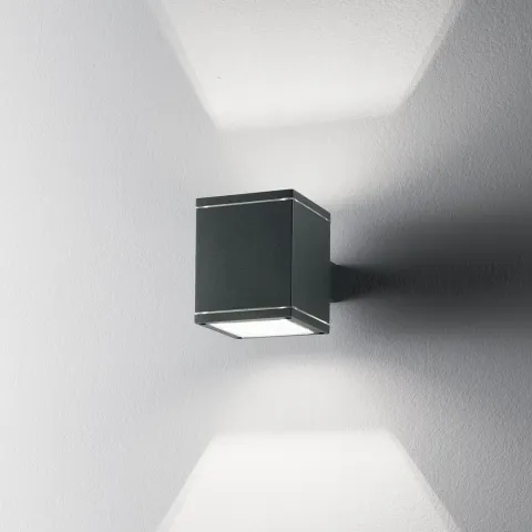 Aplica Exterior Ideal Lux Snif Ap1 Square Antracite G9, Antracit, 121963, Italia