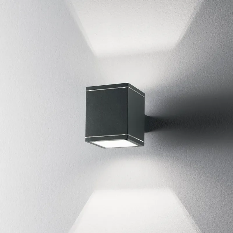 Aplica Exterior Ideal Lux Snif Ap1 Square Antracite G9, Antracit, 121963, Italia