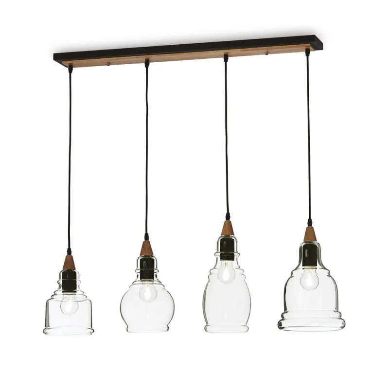 Suspensie Ideal Lux Gretel Sp4 E27, Maro, 122557, Italia