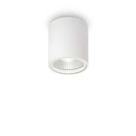 Plafoniera Exterior Ideal Lux Gun Pl1 Bianco Gu10, Alb, 122663, Italia