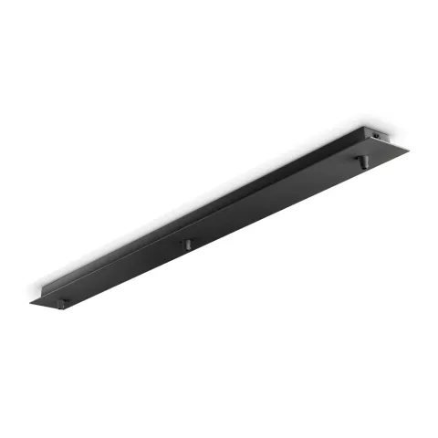 Baza pt Suspensie Rosone Lineare 3 Luci Nero Negru, 123301, Ideal Lux Italia