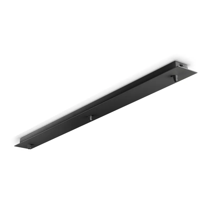 Baza pt Suspensie Rosone Lineare 3 Luci Nero Negru, 123301, Ideal Lux Italia