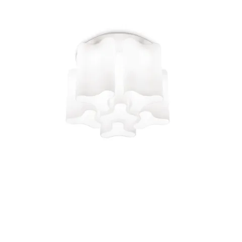 Plafoniera Ideal Lux Compo Pl6 Bianco E27, Alb, 125503, Italia