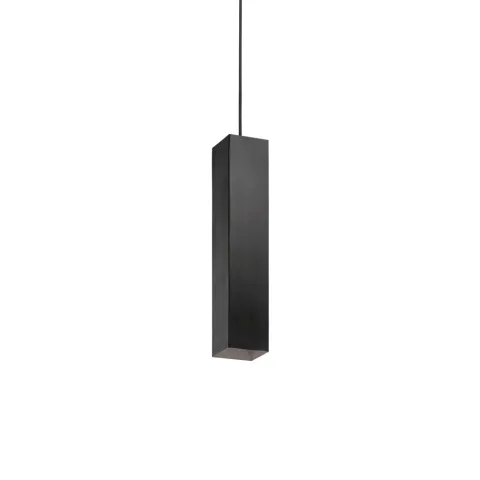 Pendul Tehnic Ideal Lux Sky Sp1 Nero Gu10, Negru, 126913, Italia