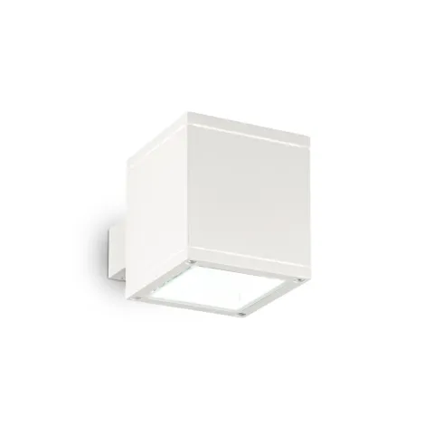 Aplica Exterior Ideal Lux Snif Ap1 Square Bianco G9, Alb, 144276, Italia