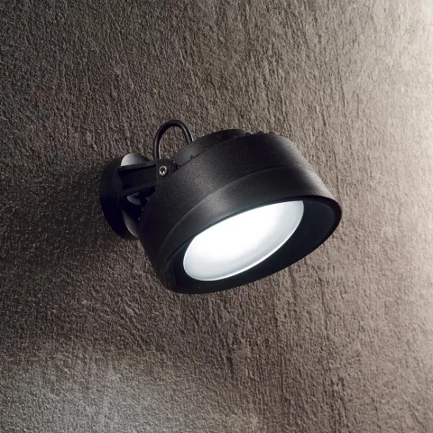 Aplica Exterior Ideal Lux Tommy Ap Nero 4000K Gx53, Negru, 145341, Italia