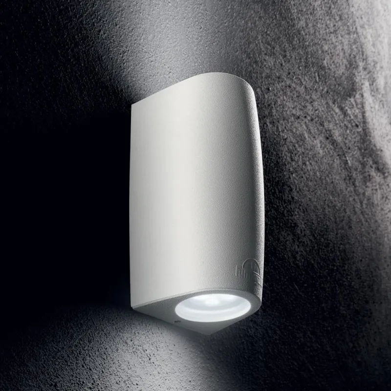 Aplica Exterior Ideal Lux Keope Ap2 Bianco Gu10, Alb, 147772, Italia