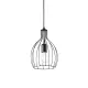 Pendul Ideal Lux Ampolla-2 Sp1 Nero E27, Negru, 148151, Italia
