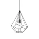 Pendul Ideal Lux Ampolla-3 Sp1 Nero E27, Negru, 148175, Italia