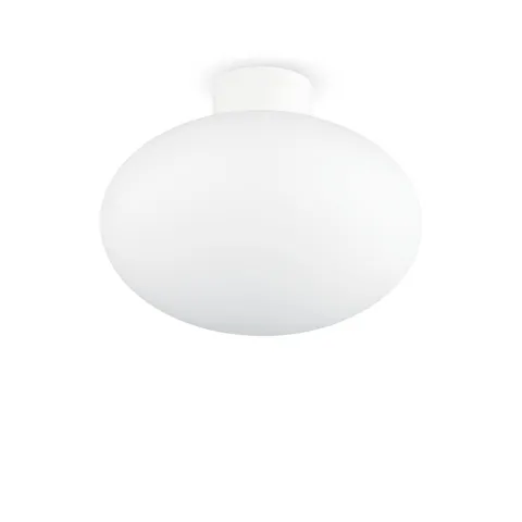 Plafoniera Exterior Ideal Lux Clio Mpl1 Bianco E27, Alb, 148847, Italia