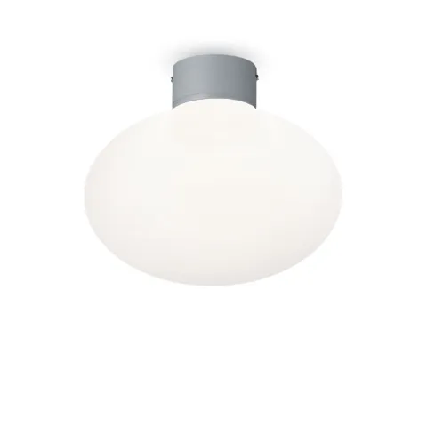 Plafoniera Exterior Ideal Lux Clio Mpl1 Grigio E27, Gri, 148854, Italia