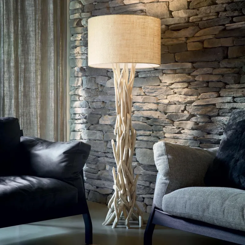 Lampadar Ideal Lux Driftwood Pt1 E27, Bej, 148939, Italia