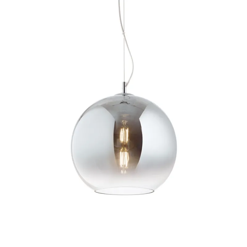 Pendul Ideal Lux Nemo Sp1 D30 Fade E27, Crom, 149592, Italia