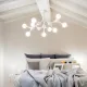 Lustra Plafon Ideal Lux Nodino Pl9 Bianco G9, Alb, 149622, Italia