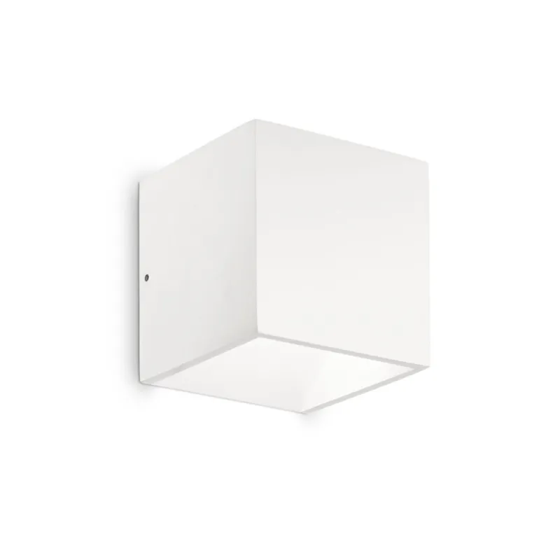 Aplica Exterior Ideal Lux Rubik Ap1 D10 Bianco 4000K Led, Alb, 149745, Italia