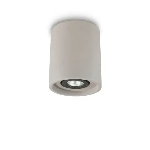 Downlight Aplicat Ideal Lux Oak Pl1 Round Cemento Gu10, Gri, 150437, Italia