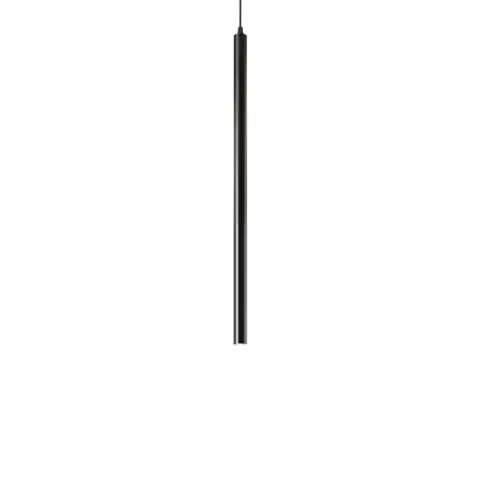Pendul Tehnic Ideal Lux Ultrathin D040 Round Nero Led, Negru, 156699, Italia