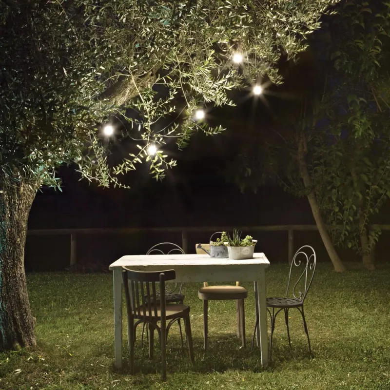 Ghirlanda Ideal Lux Fiesta Sp5 Nero E27, Negru, 159836, Italia