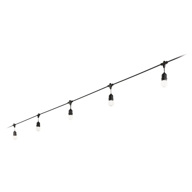 Ghirlanda Ideal Lux Fiesta Sp5 Nero E27, Negru, 159836, Italia